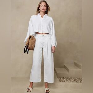 NWT Banana Republic Women's Wide Leg Crop Jeans